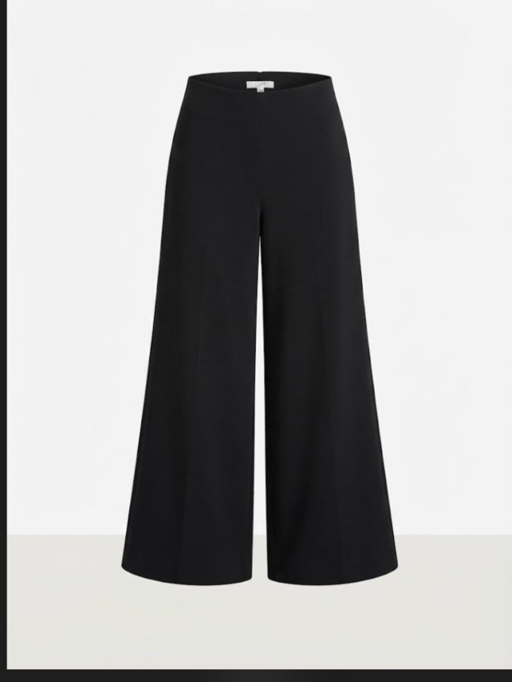 LOFT Black Wide-Leg Pull-On Dress Pants - Size 12